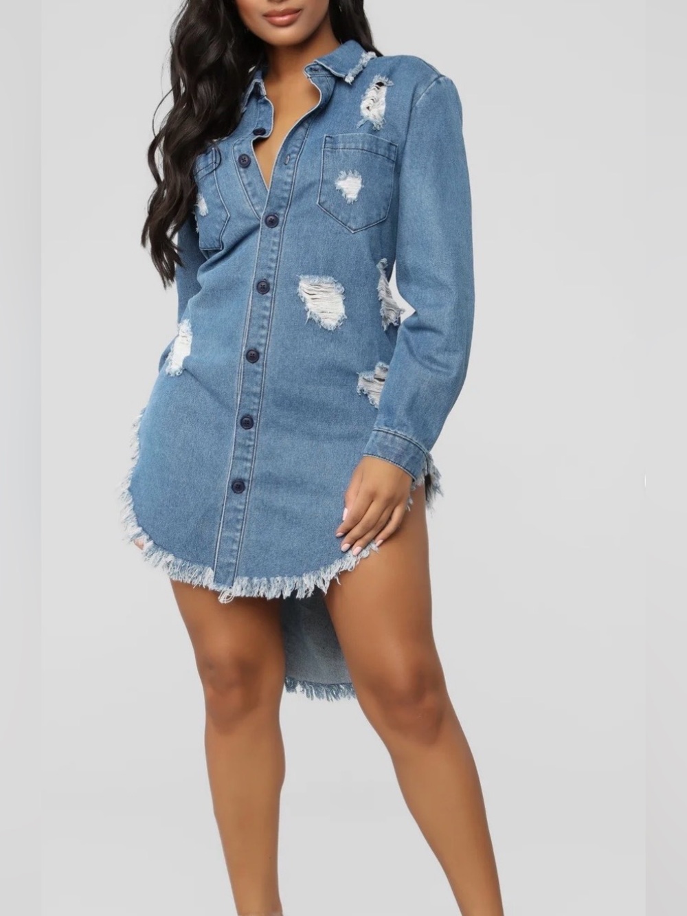 🥏 FN “Vermana” Denim Tunic